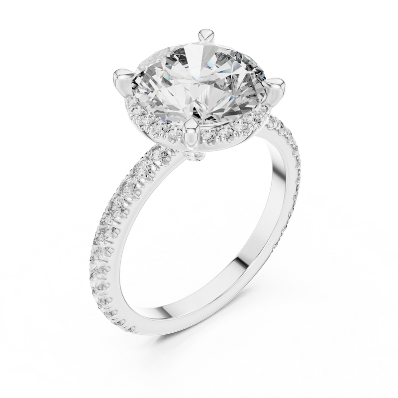 Ladies Ring DDLR-172@7 - White Gold - Image