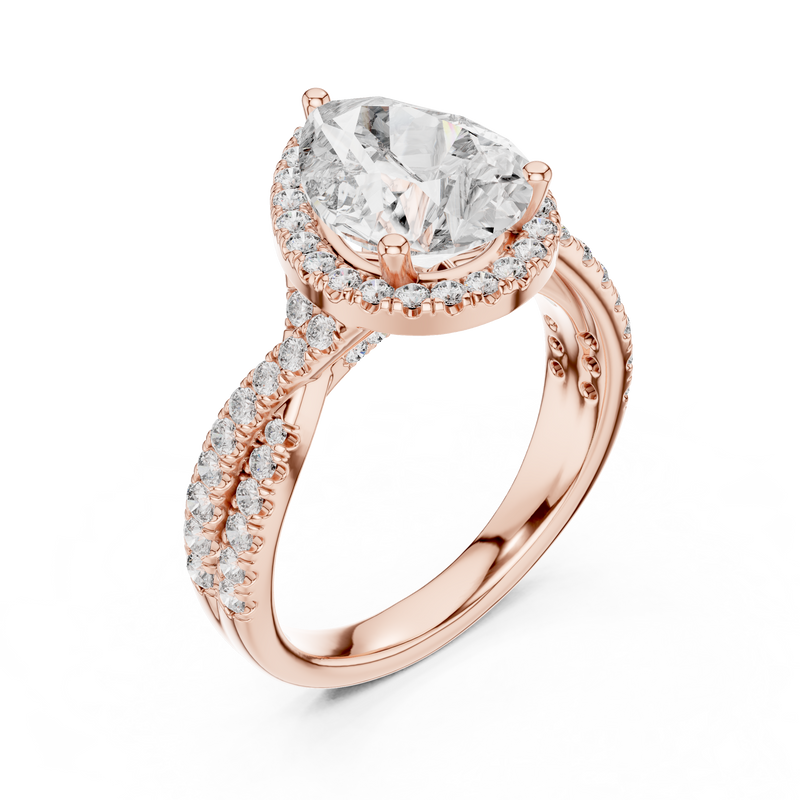 Ladies Ring DDLR-173@7 - Rose Gold - Image