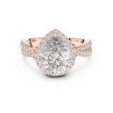 Ladies Ring DDLR-173@7 - Rose Gold - Image