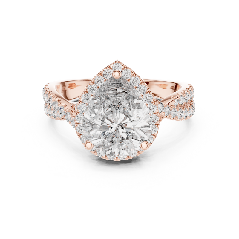 Ladies Ring DDLR-173@7 - Rose Gold - Image