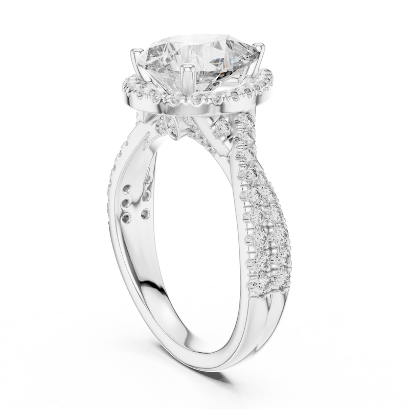 Ladies Ring DDLR-173@7 - White Gold - Image