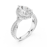 Ladies Ring DDLR-173@7 - White Gold - Image