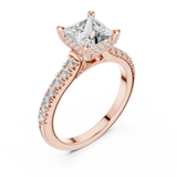 Ladies Ring DDLR-174@7 - Rose Gold - Image