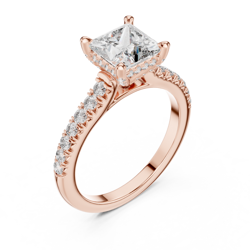 Ladies Ring DDLR-174@7 - Rose Gold - Image