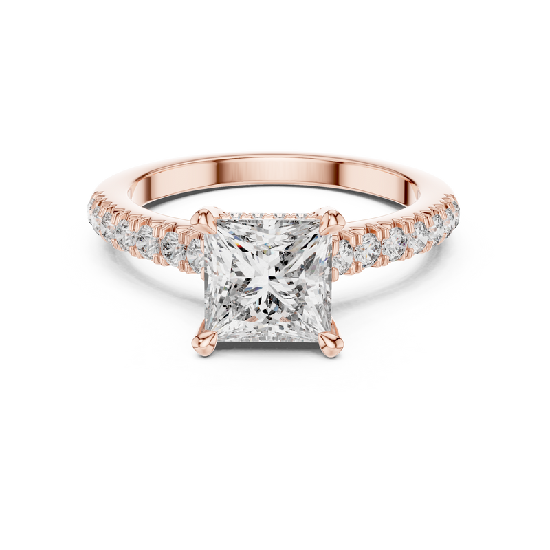 Ladies Ring DDLR-174@7 - Rose Gold - Image