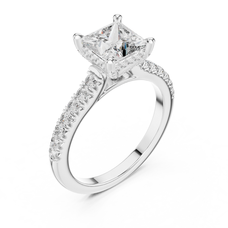 Ladies Ring DDLR-174@7 - White Gold - Image