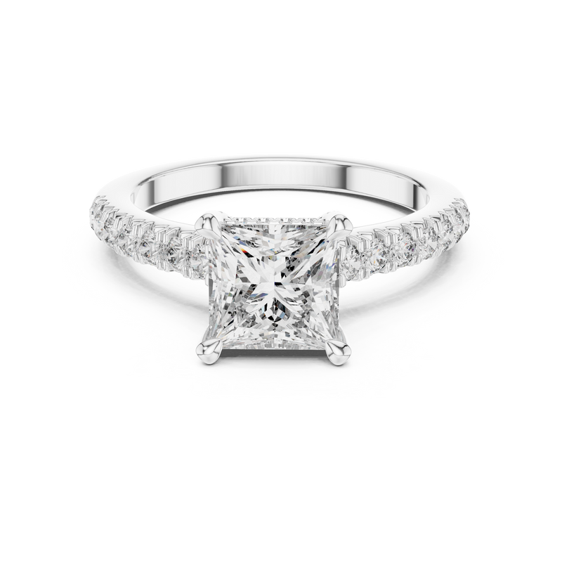 Ladies Ring DDLR-174@7 - White Gold - Image