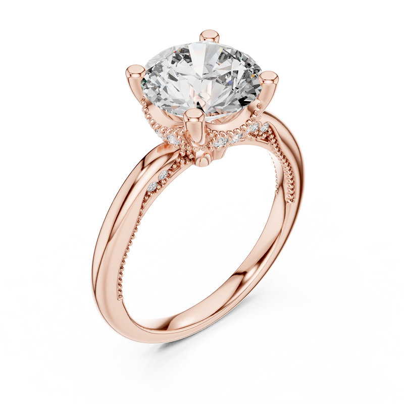 Ladies Ring DDLR-175@7 - Rose Gold - Image