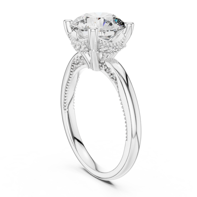 Ladies Ring DDLR-175@7 - White Gold - Image