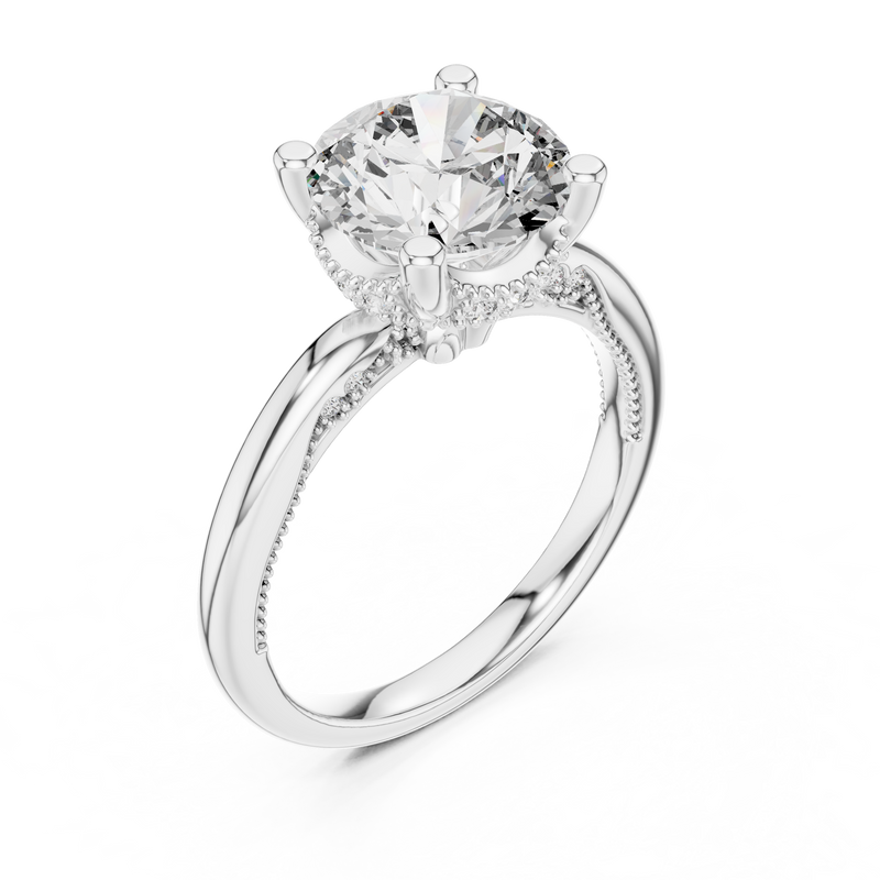 Ladies Ring DDLR-175@7 - White Gold - Image