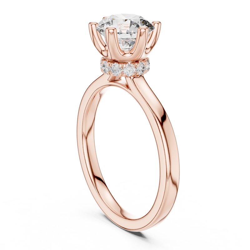 Ladies Ring DDLR-176@7 - Rose Gold - Image