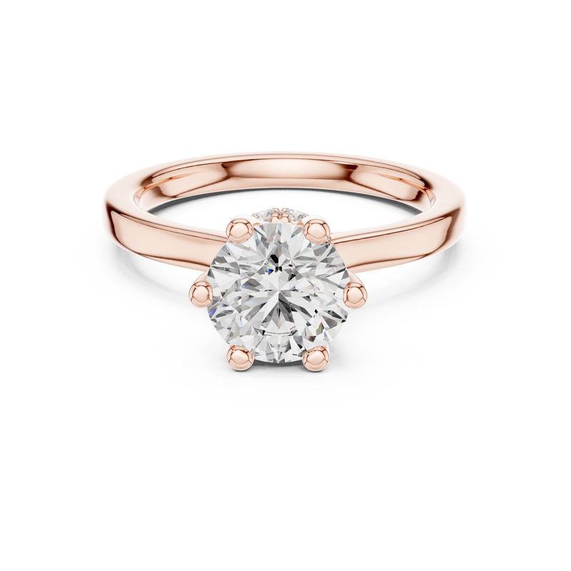 Ladies Ring DDLR-176@7 - Rose Gold - Image
