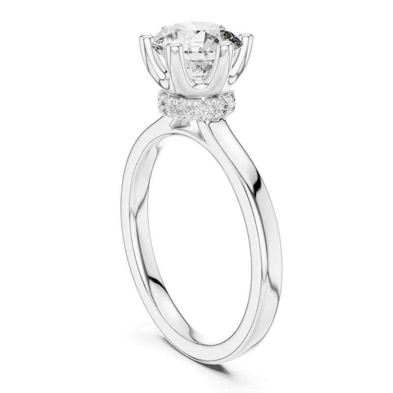 Ladies Ring DDLR-176@7 - White Gold - Image