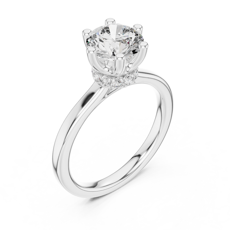 Ladies Ring DDLR-176@7 - White Gold - Image