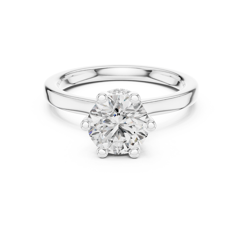 Ladies Ring DDLR-176@7 - White Gold - Image