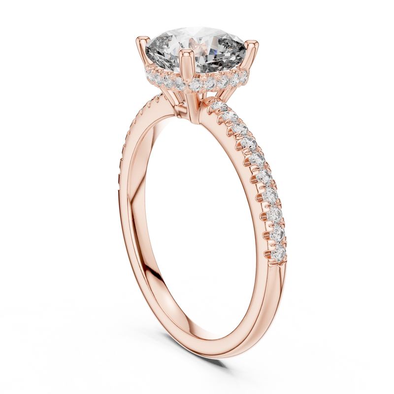 Ladies Ring DDLR-177@7 - Rose Gold - Image