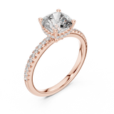 Ladies Ring DDLR-177@7 - Rose Gold - Image
