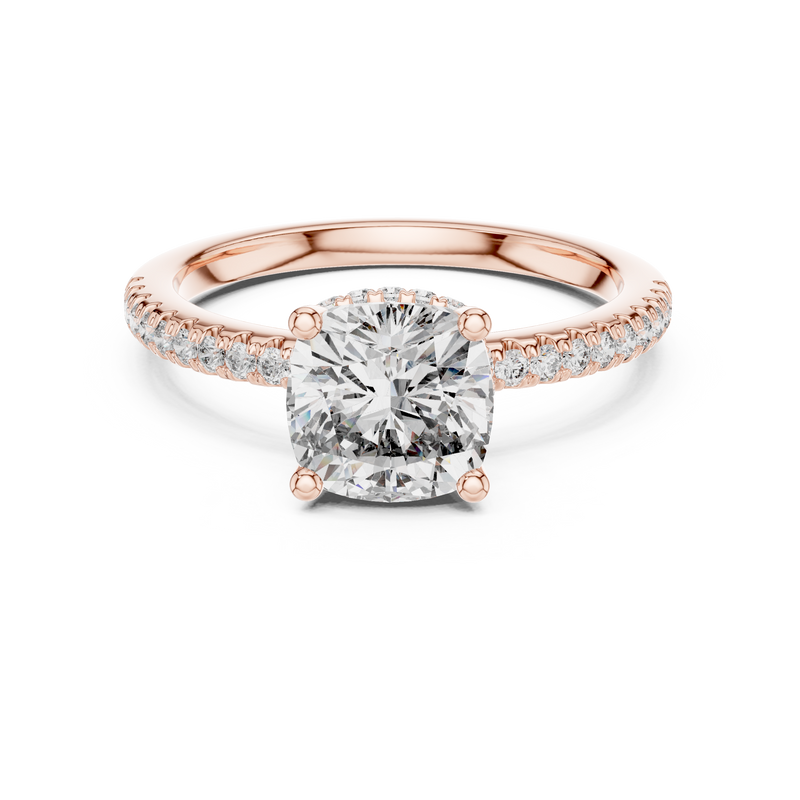 Ladies Ring DDLR-177@7 - Rose Gold - Image