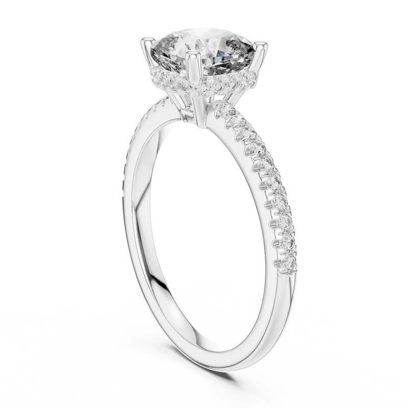 Ladies Ring DDLR-177@7 - White Gold - Image