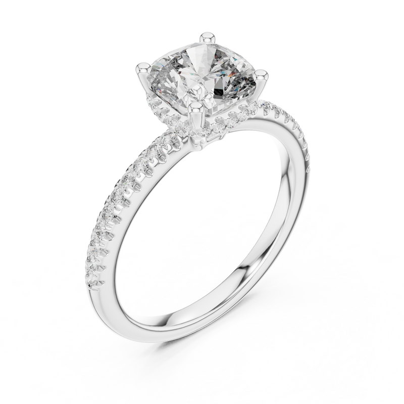 Ladies Ring DDLR-177@7 - White Gold - Image