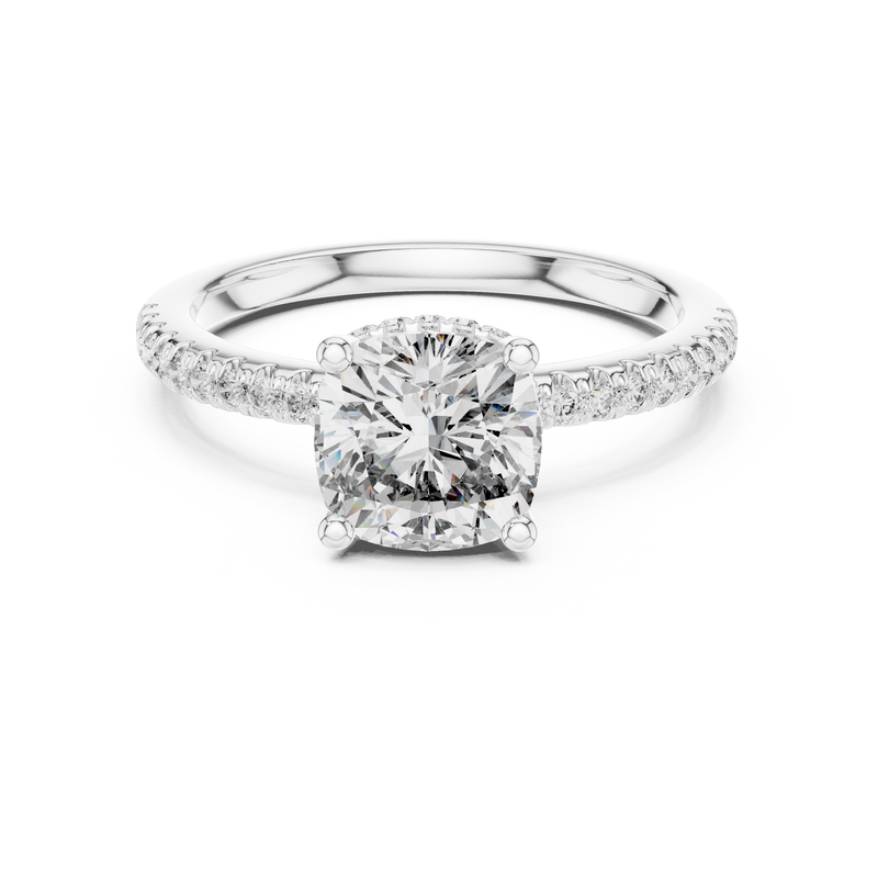 Ladies Ring DDLR-177@7 - White Gold - Image