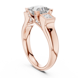 Ladies Ring DDLR-178@7 - Rose Gold - Image
