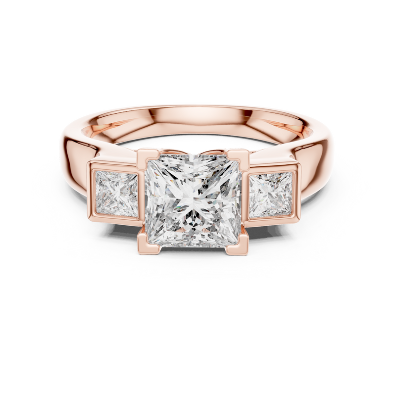Ladies Ring DDLR-178@7 - Rose Gold - Image