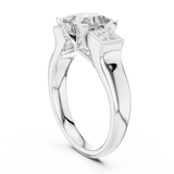 Ladies Ring DDLR-178@7 - White Gold - Image