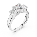 Ladies Ring DDLR-178@7 - White Gold - Image
