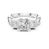 Ladies Ring DDLR-178@7 - White Gold - Image