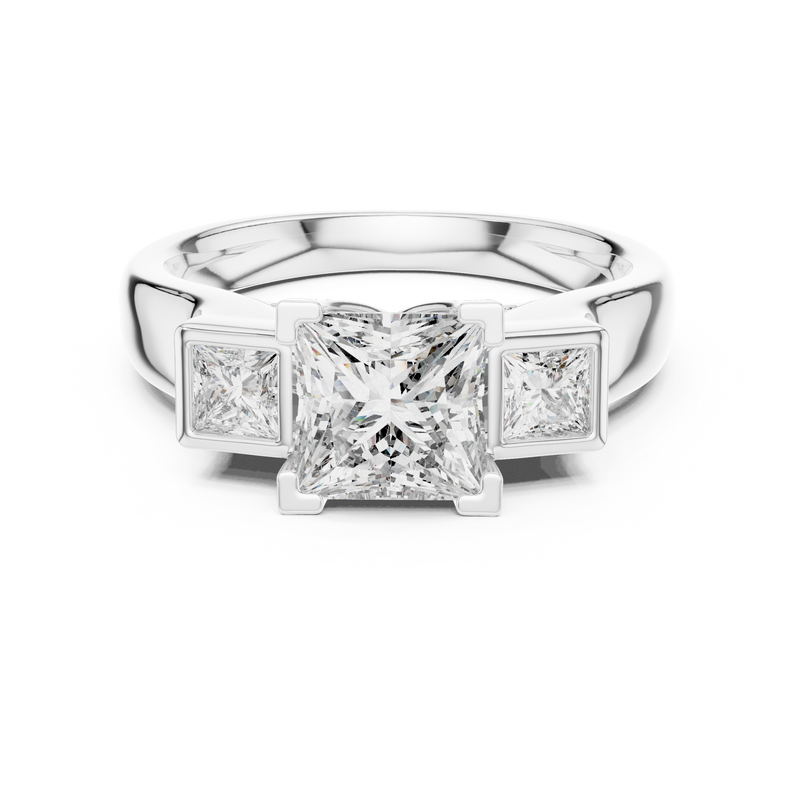 Ladies Ring DDLR-178@7 - White Gold - Image