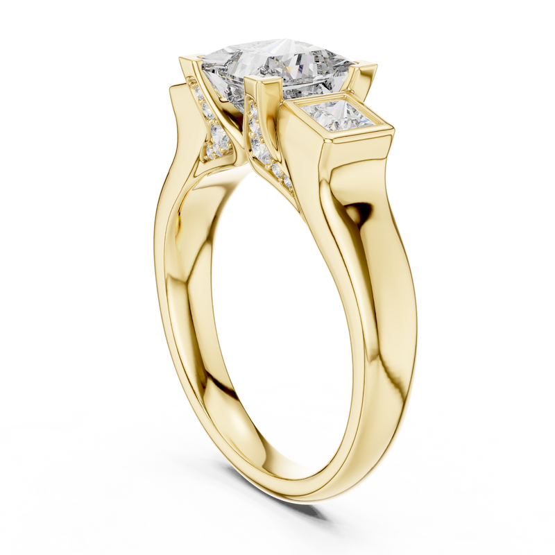 Ladies Ring DDLR-178@7 - Yellow Gold - Image