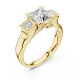 Ladies Ring DDLR-178@7 - Yellow Gold - Image