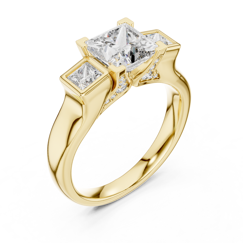Ladies Ring DDLR-178@7 - Yellow Gold - Image