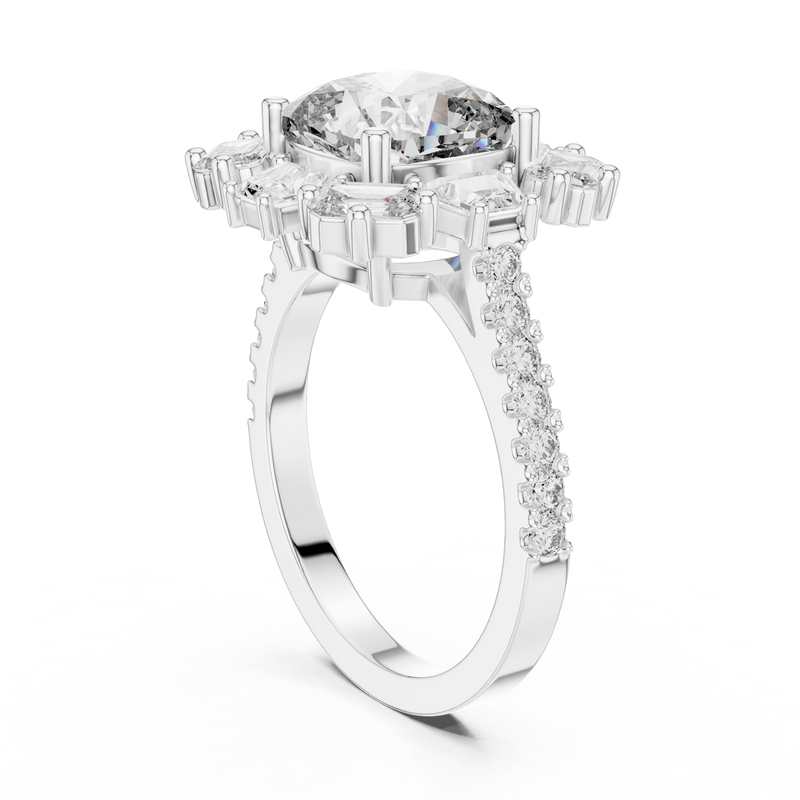 Ladies Ring DDLR-179 - White Gold - Image