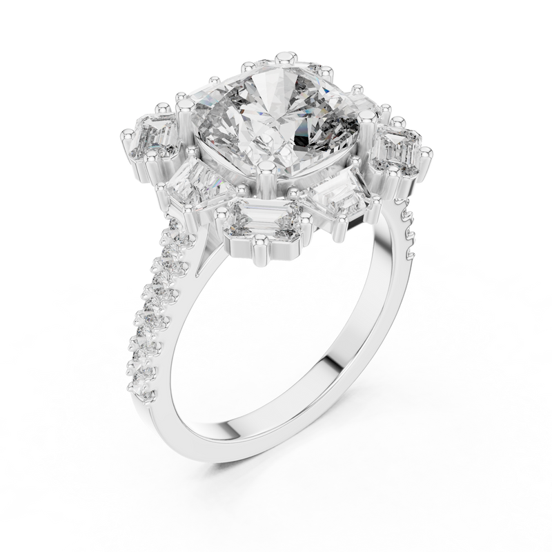 Ladies Ring DDLR-179 - White Gold - Image