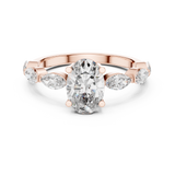 Ladies Ring DDLR-180@7 - Rose Gold - Image