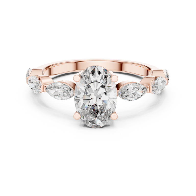 Ladies Ring DDLR-180@7 - Rose Gold - Image