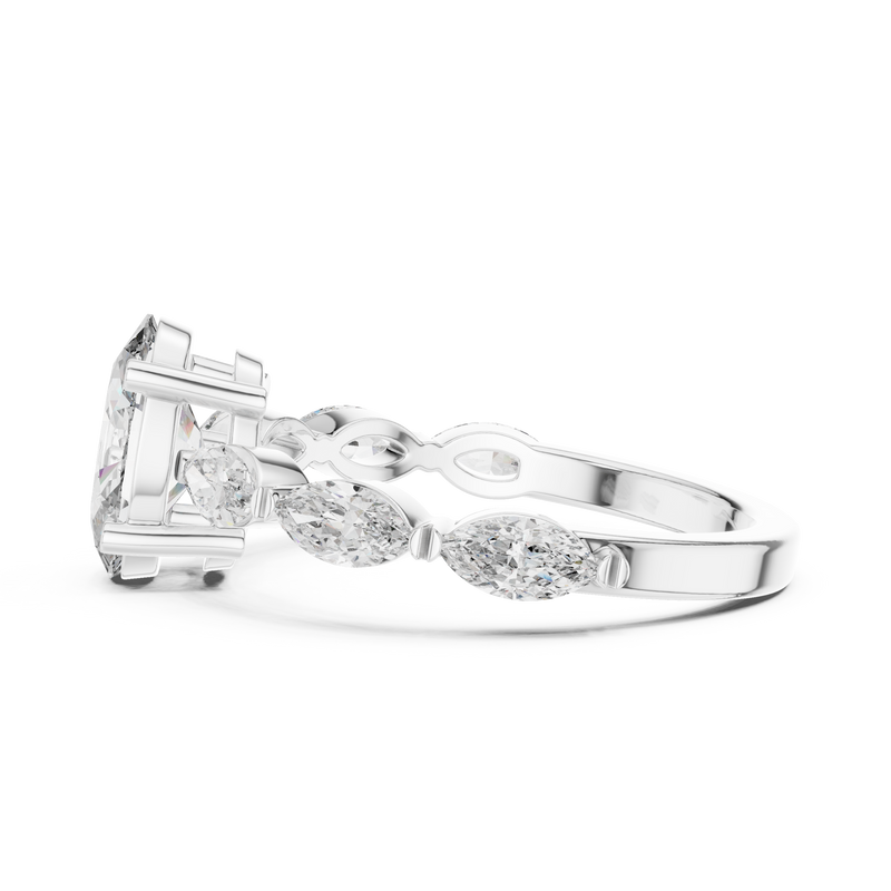 Ladies Ring DDLR-180@7 - White Gold - Image