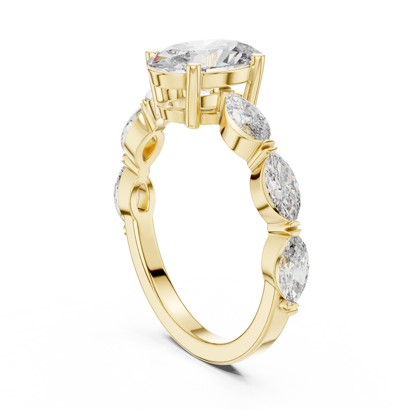 Ladies Ring DDLR-180@7 - Yellow Gold - Image