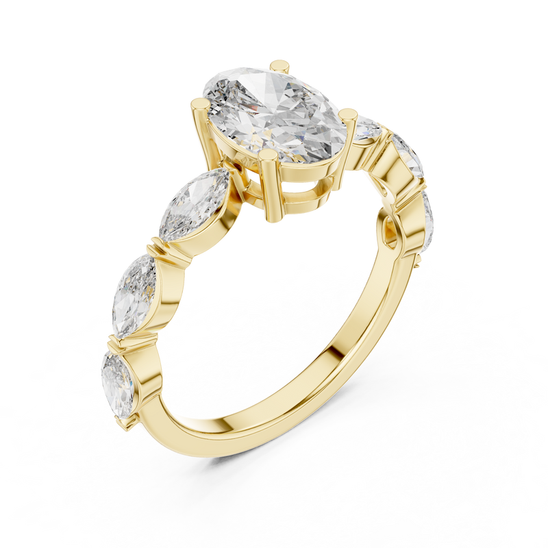Ladies Ring DDLR-180@7 - Yellow Gold - Image