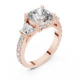 Ladies Ring DDLR-181@7 - Rose Gold - Image