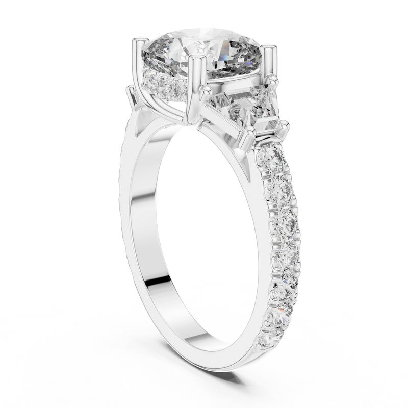 Ladies Ring DDLR-181@7 - White Gold - Image