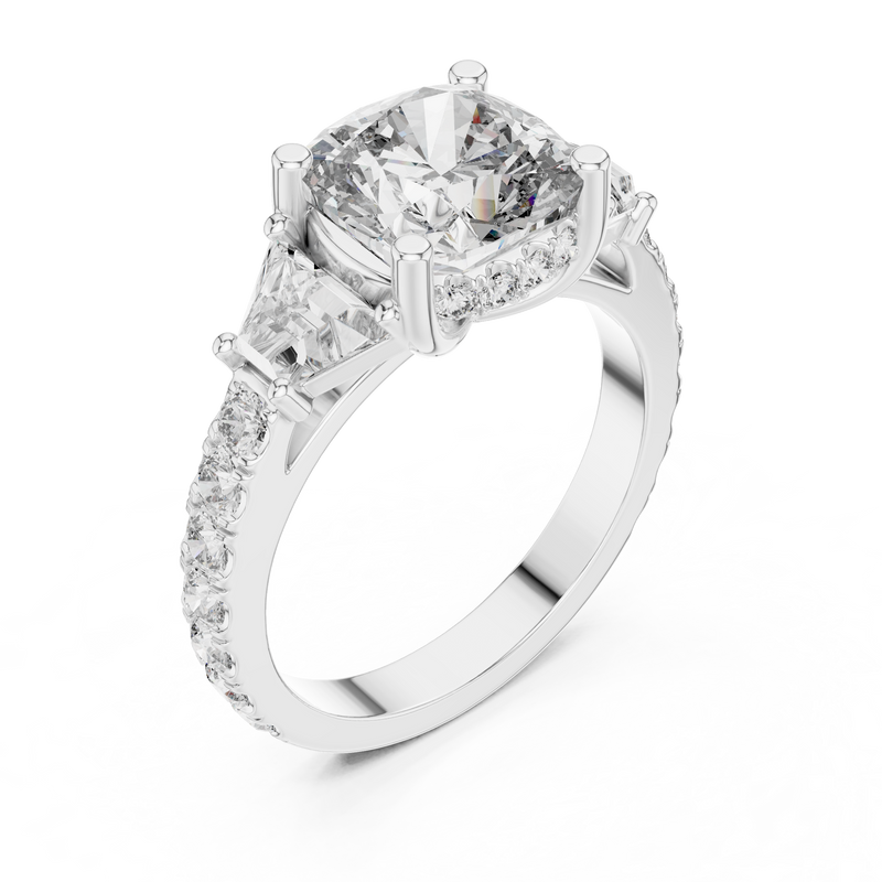 Ladies Ring DDLR-181@7 - White Gold - Image