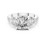 Ladies Ring DDLR-181@7 - White Gold - Image