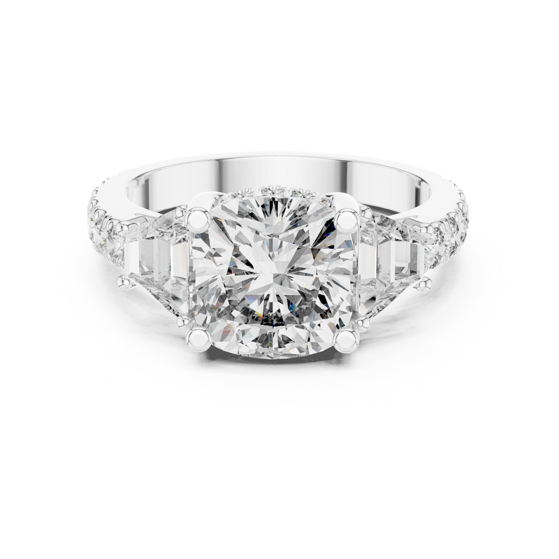 Ladies Ring DDLR-181@7 - White Gold - Image