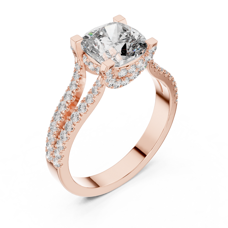 Ladies Ring DDLR-182@7 - Rose Gold - Image