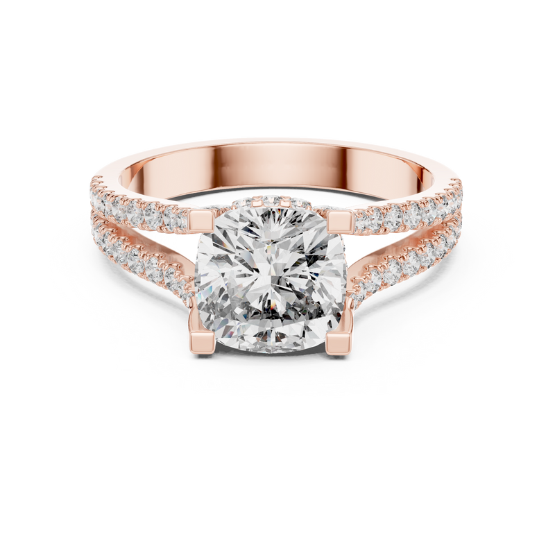 Ladies Ring DDLR-182@7 - Rose Gold - Image