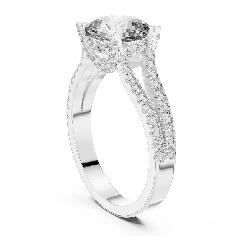 Ladies Ring DDLR-182@7 - White Gold - Image