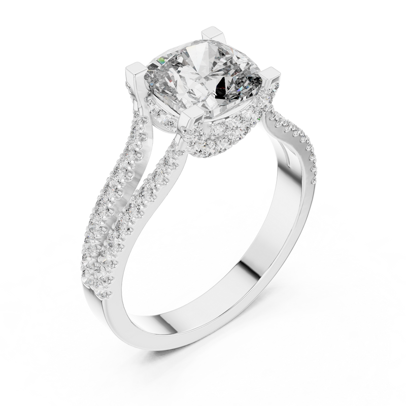 Ladies Ring DDLR-182@7 - White Gold - Image